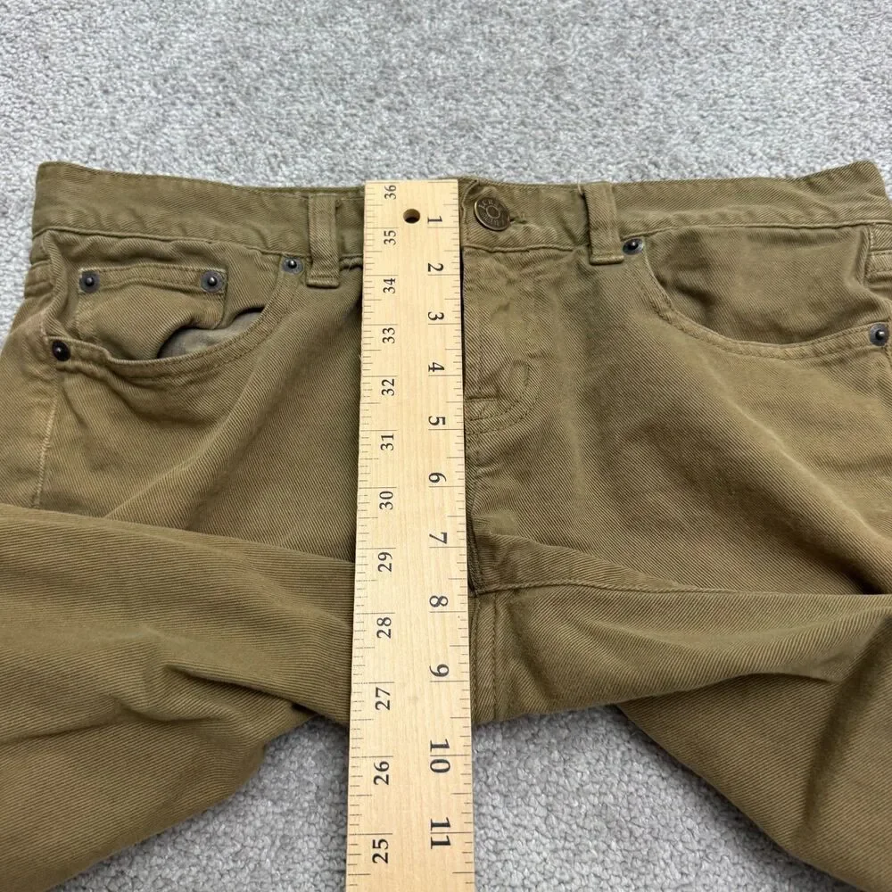 J.Crew Toothpick Ankle Denim Jeans Womens 29 Brown Mid Rise Cotton Blend Stretch